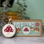 You're A Fungi! Mini Matchbox Cross Stitch Kit, thumbnail 2 of 5