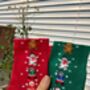 Two Pack Of Snowy Chrlstmas Socks In Box, thumbnail 5 of 5