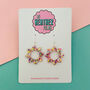 Summery Glitter Sun Earrings *More Colours Available*, thumbnail 2 of 2