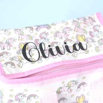 Personalised Unicorn Lunch Bag, 3 of 4