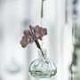 Mini Hanging Flower Glass Vases Set Of Five, thumbnail 3 of 6