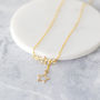 Gold Plated Shooting Star Charm Necklace, thumbnail 2 of 7