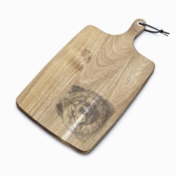 Personalised Chow Chow Engraved Acacia Serving Board, 9 of 10
