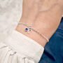 Chloe Personalised Birthstone Bracelet Sterling Silver, thumbnail 1 of 7