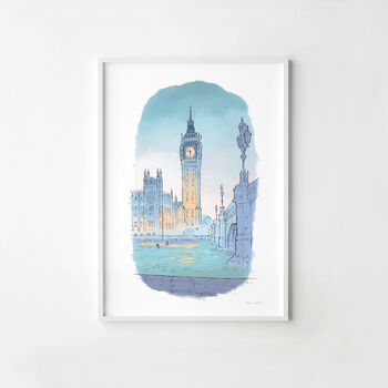 Westminster At Twilight Fine Art Print, 4 of 4