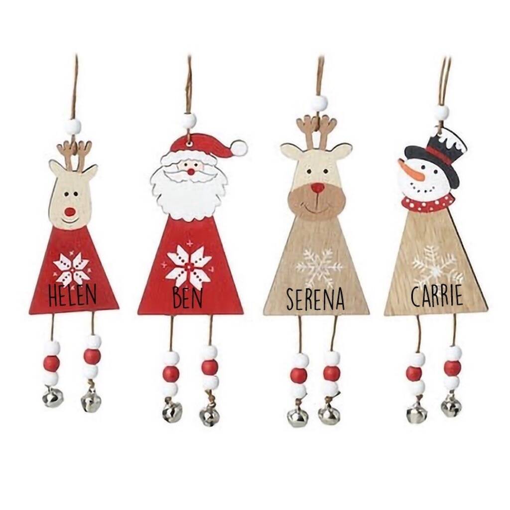 Personalised Wooden Dangly Legs Decoration