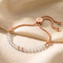 April Birthstone Clear Quartz Bracelet, thumbnail 3 of 7