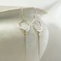 Handmade Sterling Silver Tassel Earrings, thumbnail 1 of 5
