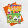 Wedstock Festival Wedding Day Congratulations Card, thumbnail 1 of 2