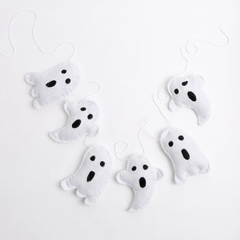 Ghost Party Halloween Bunting Felt Craft Kit, 3 of 5