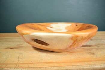 Hand Carved Wooden Bowl Locally Sourced Yew Tree, 10 of 11