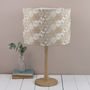 Hexie Doodle Lampshade In Coral Or Taupe, thumbnail 2 of 2