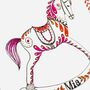 Personalised Rocking Horse Handmade Christmas Card, thumbnail 3 of 5