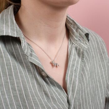 Personalised Pit Bull Sterling Silver Necklace, 3 of 11