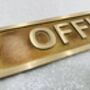 Personalised Vintage Solid Brass Bronze Door Name Plate Sign, thumbnail 6 of 10