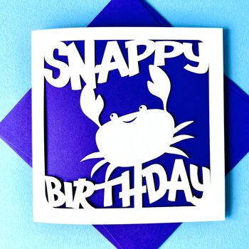 Crab Snappy Birthday Card, 2 of 4