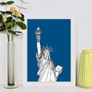 Statue Of Liberty Print By Adam Regester Design | notonthehighstreet.com