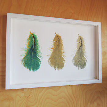 Three Feathers Silkscreen Print, 4 of 10
