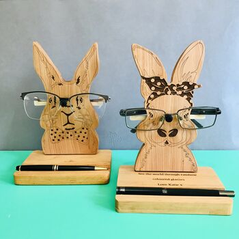 Personalised Bunny Glasses Stand, 2 of 3