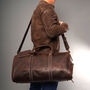Leather Boot Gym Over Night Bag, thumbnail 7 of 11