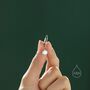 Aurora Ab Cz Lever Back Hoop In Sterling Silver, thumbnail 3 of 12