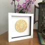 Personalised Golden Wedding Anniversary Framed Papercut, thumbnail 3 of 8