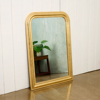 Gold Wood Framed Beaded Mirror, 2 of 5