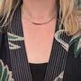 Chakra Energy Balance Gemstone And Gold Bead Necklace, thumbnail 2 of 10