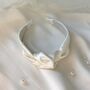 'Bella' Silk Knot Bridal Headband, thumbnail 1 of 7
