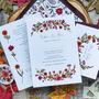 Autumn Flowers A6 Wedding Invitation Suite, thumbnail 3 of 4