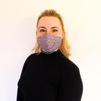 Women's Face Covering Purple Pepper Ditsy, 3 of 6
