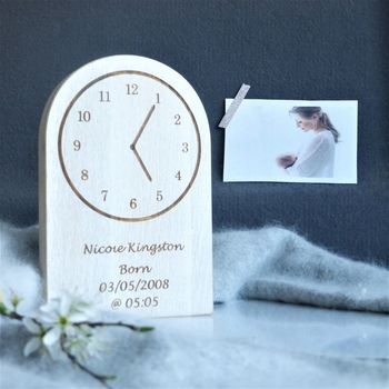 Gift For Mum Personalised Clock Keepsake, 2 of 3