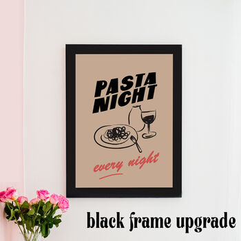 Pasta Night Every Night Illustrated Pasta Print, 6 of 6