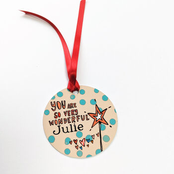 Personalised Wonderful Person Decoration, 6 of 7