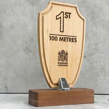 Personalised Wooden Trophy / Award, 4 of 5