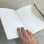 Personalised Buttoned Leather Notebook, thumbnail 4 of 9