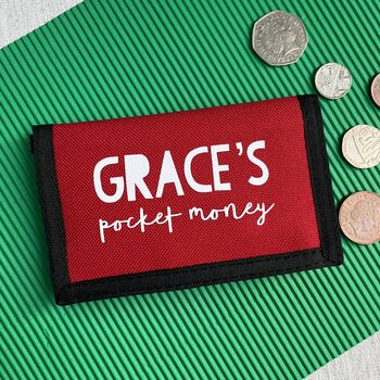 Personalised Stocking Filler Children's Pocket Money Wallet, 3 of 4