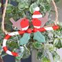 Robin Pair On Candy Cane Christmas Tree Decoration, thumbnail 1 of 3