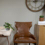 Vintage Faux Brown Leather Dining Chair, thumbnail 6 of 12