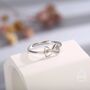 Sterling Silver Farfalle Pasta Ring, thumbnail 1 of 12