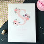 Personalised Floral Initial New Baby Print, thumbnail 6 of 7