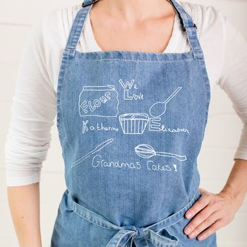 Personalised Apron With Child's Drawing, 3 of 5