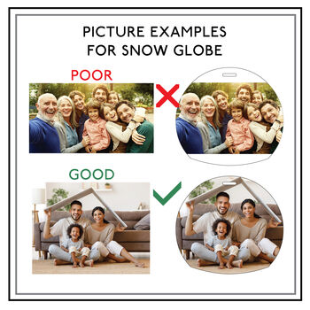 Snow Globe Photo Christmas Decoration, 4 of 4