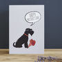 Black Schnauzer Mother's Day Card, thumbnail 2 of 2
