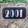 Personalised Cubic Art Deco House Address Bespoke Plaque, thumbnail 2 of 4
