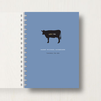 Personalised Cow Lover's Journal Or Notebook, 6 of 10