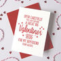 Personalised Kiss/Hug Valentine's Day Card, thumbnail 1 of 2