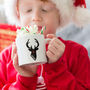 Personalised Kids Christmas Stag Mug, thumbnail 1 of 3