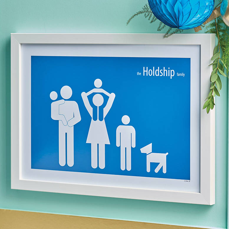 personalised family poster by a piece of | notonthehighstreet.com