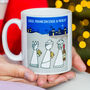 Three Wise Men Funny Wine Christmas Mug, thumbnail 1 of 3